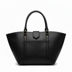 DPOCHE Black Tote Bag - White Background