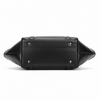 DPOCHE Black Tote Bottom View - White Background