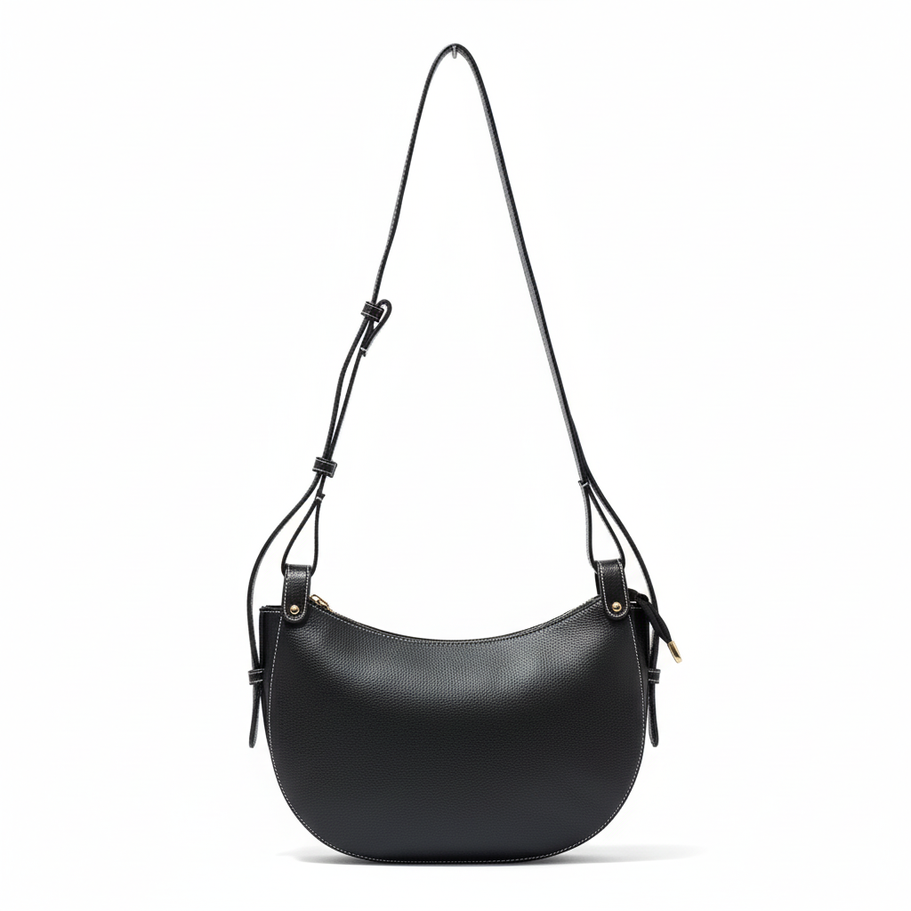 Luna Noir Back View White Background