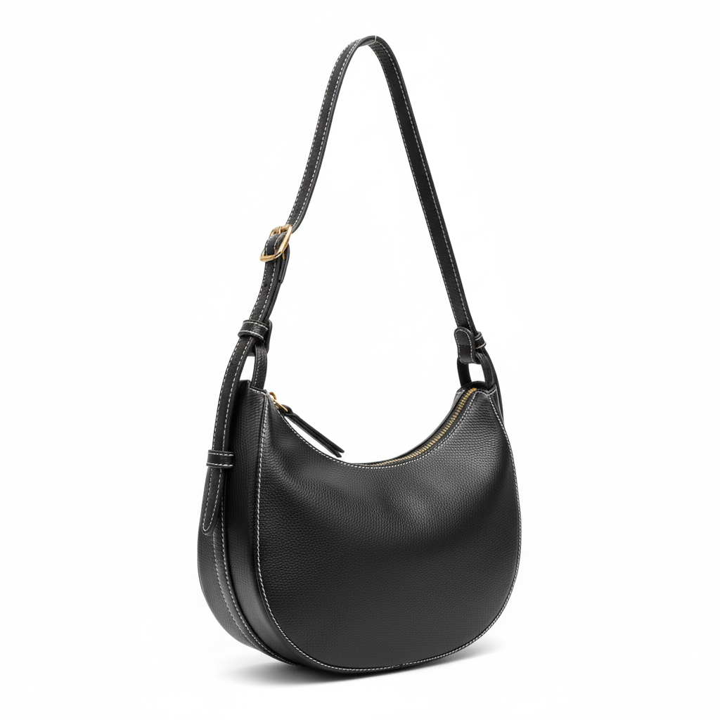 Luna Noir Side Detail White Background